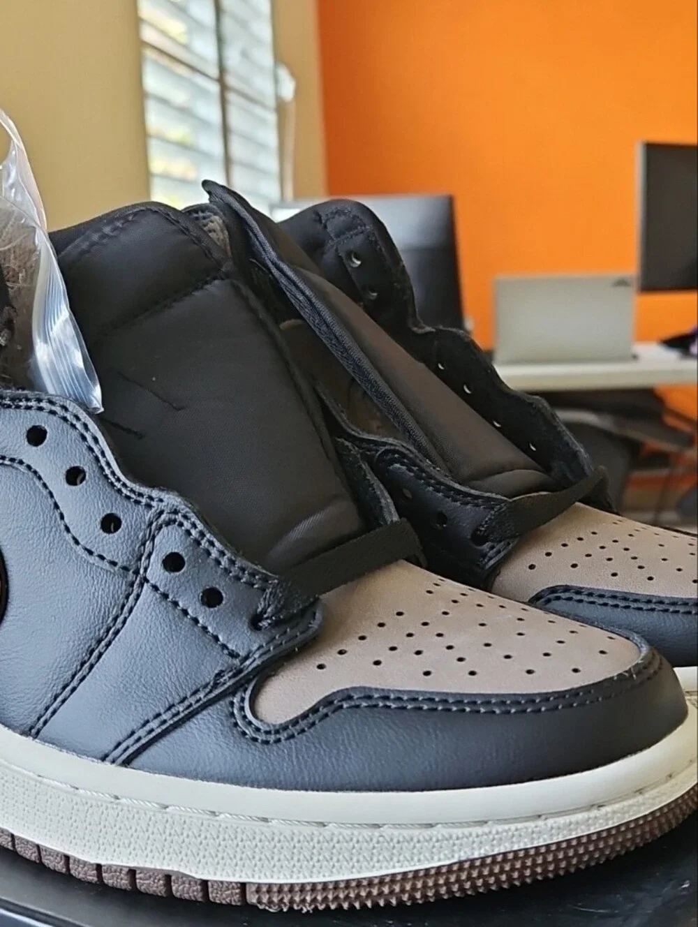 Jordan Men’s Sneakers - Black and Taupe